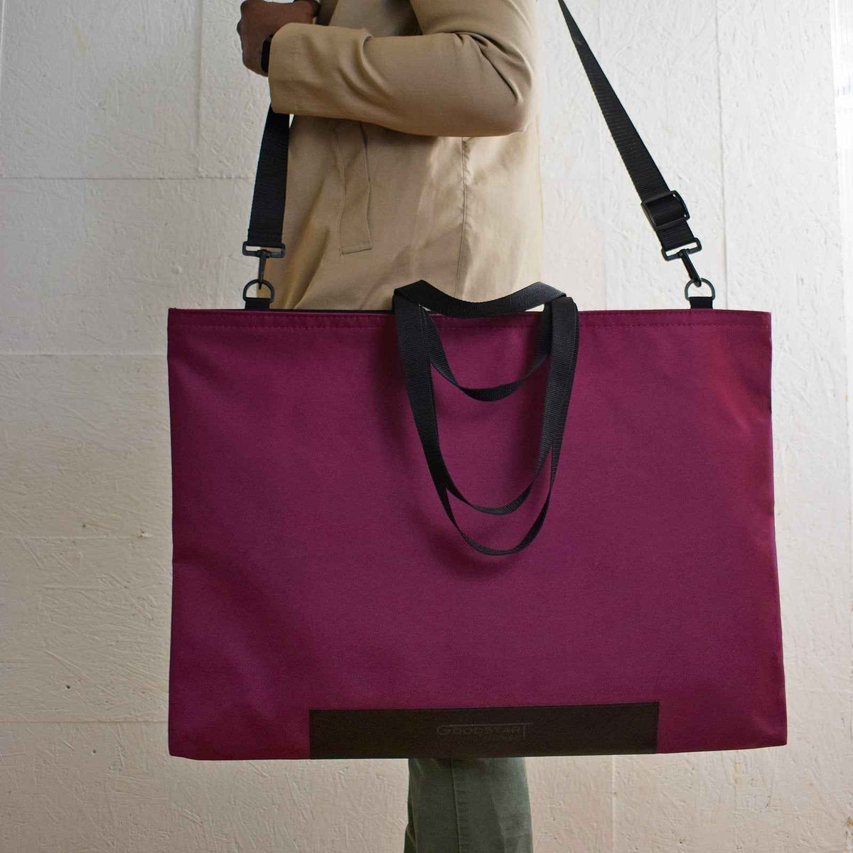 XL Tote Bag Shopper | WINE RED