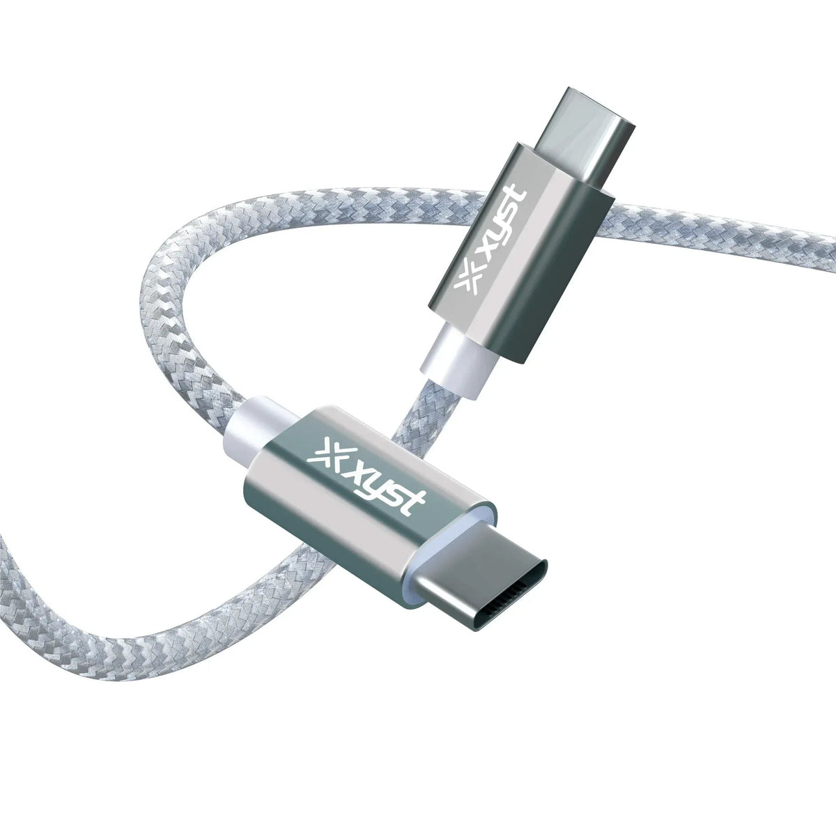 Xyst Braided USB-C to USB-C Charge and Sync Cable 10Ft - Snagva