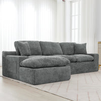 Cloud Sectional Sofa 107.9' Upholstered Sofa Couch with Double-layer