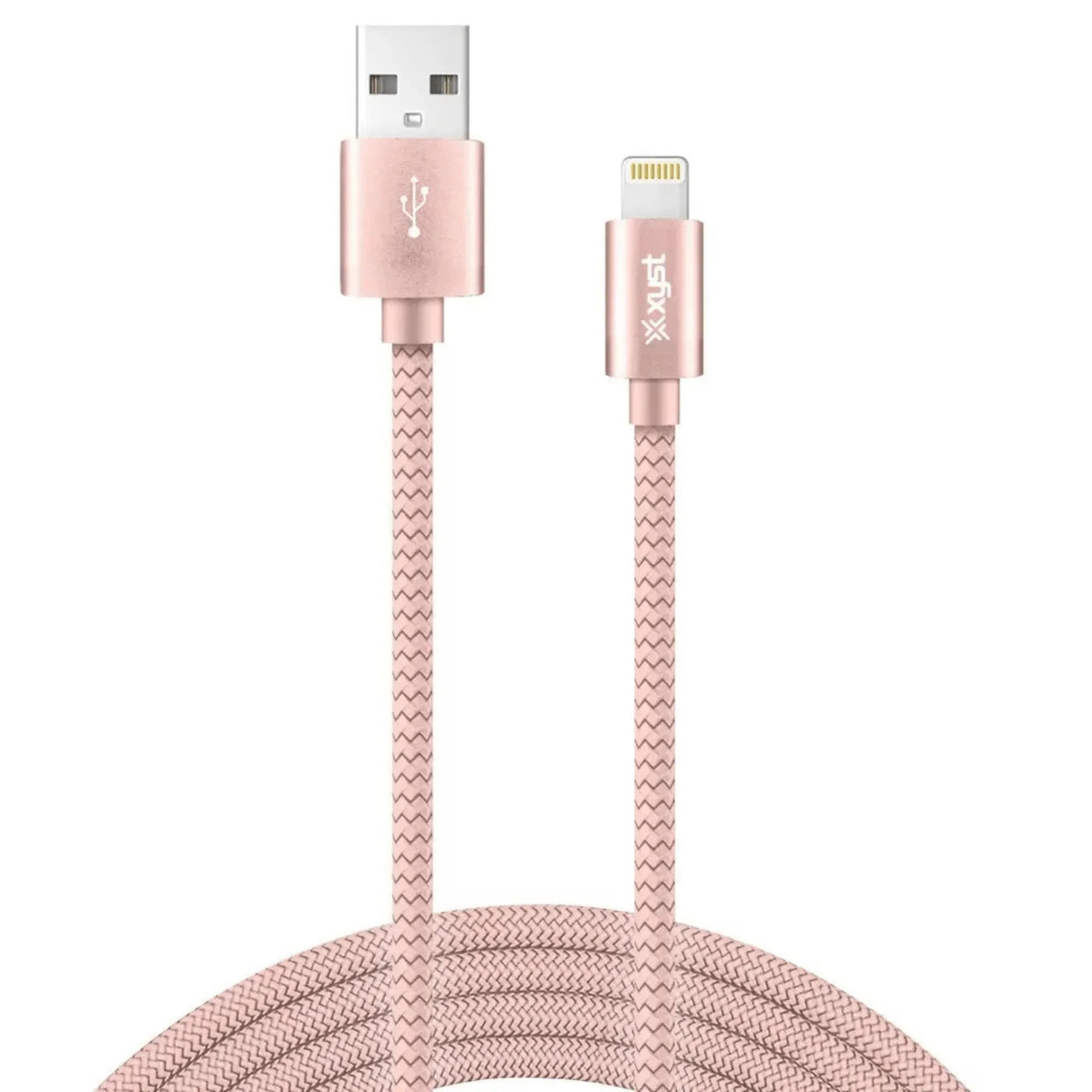 Xyst Charge and Sync USB to Lightning Braided Cable 10Ft - Snagva