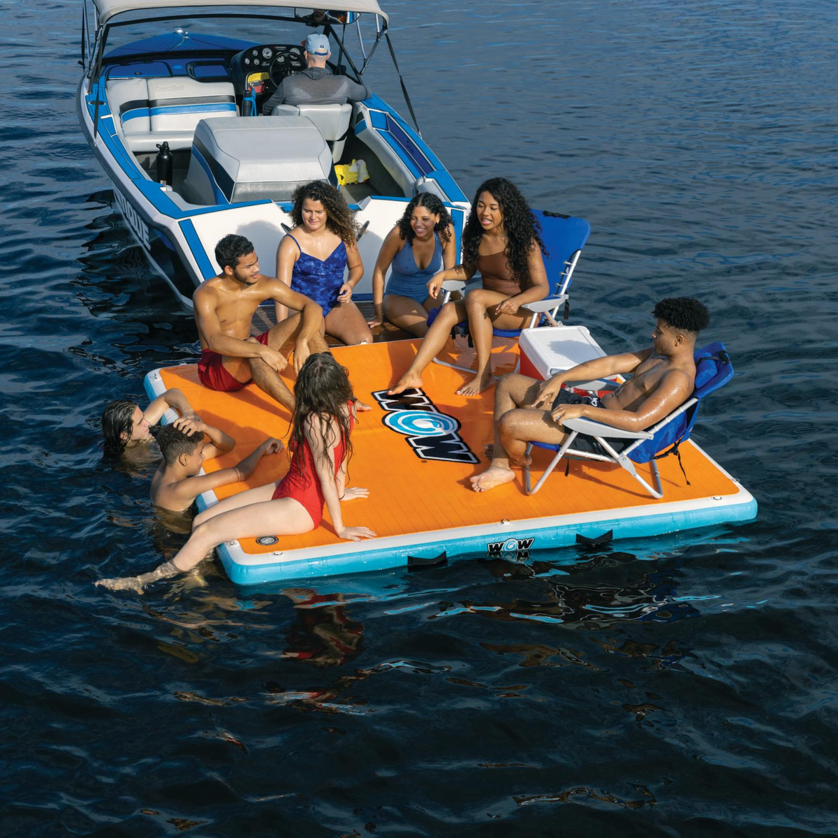 WOW Watersports 8'x8'x6" Drop Stitch Vacation Station Dock with