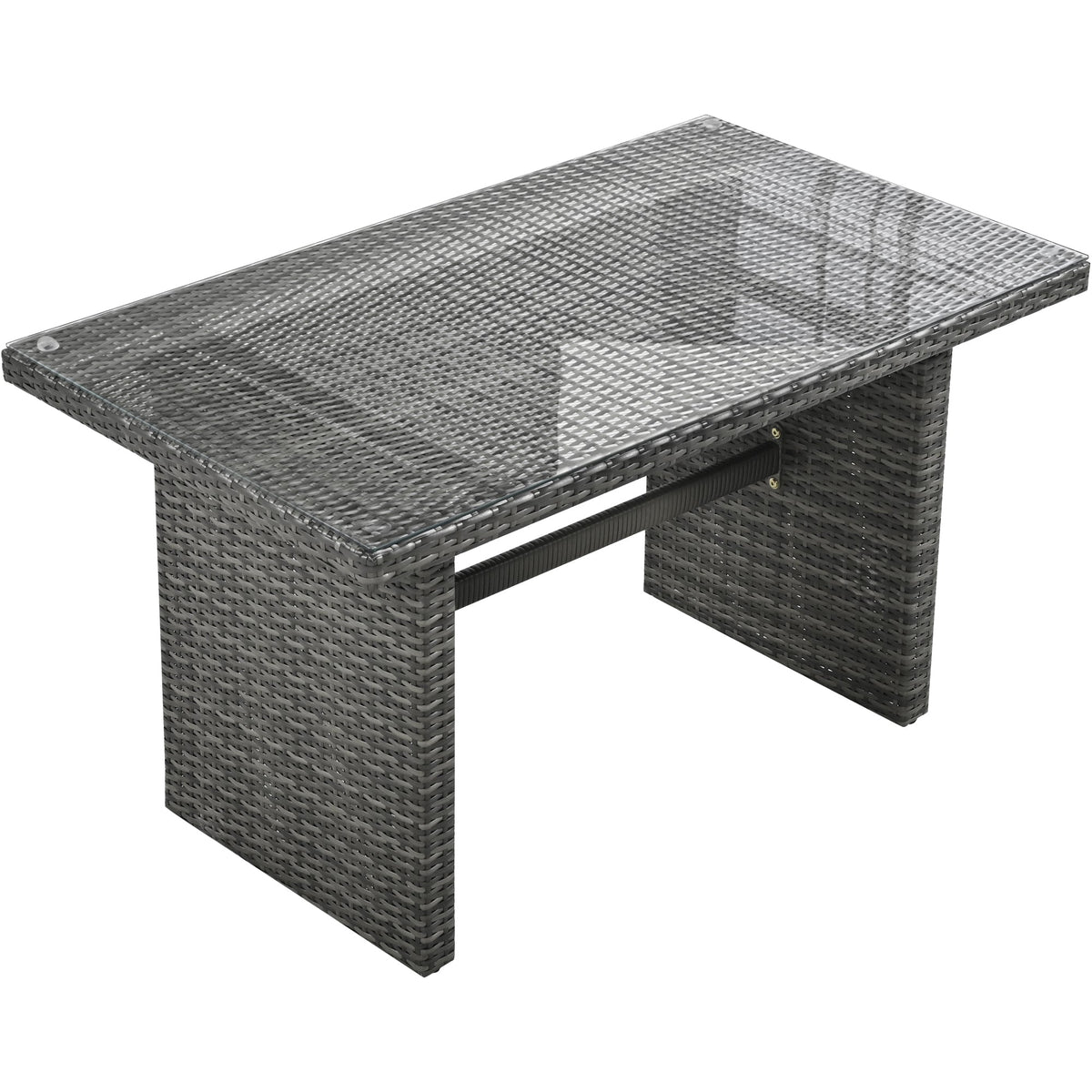 Outdoor 6-Piece All Weather PE Rattan Sofa Set, Garden Patio Wicker