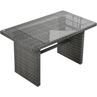 Outdoor 6-Piece All Weather PE Rattan Sofa Set, Garden Patio Wicker