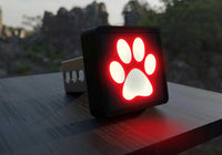Paw Print LED Hitch Cover - Brake Light - Snagva