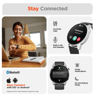 Sleep tracking graph and health monitoring feature overview on HyperGear Smartwatch display.