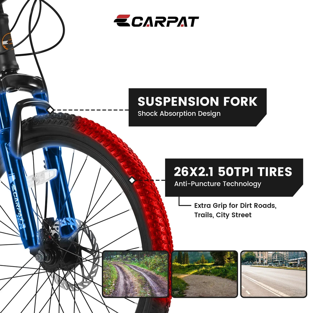 TrailStar™ City-Cruizer – 26" Shimano 21-Speed Mountain Bike - Snagva