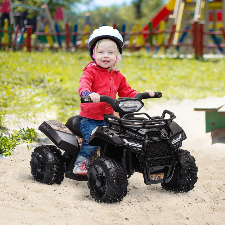 Aosom Kids Ride-on Four Wheeler ATV Car with Real Working Headlights, - Snagva