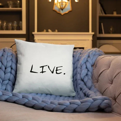 Live white Pillow