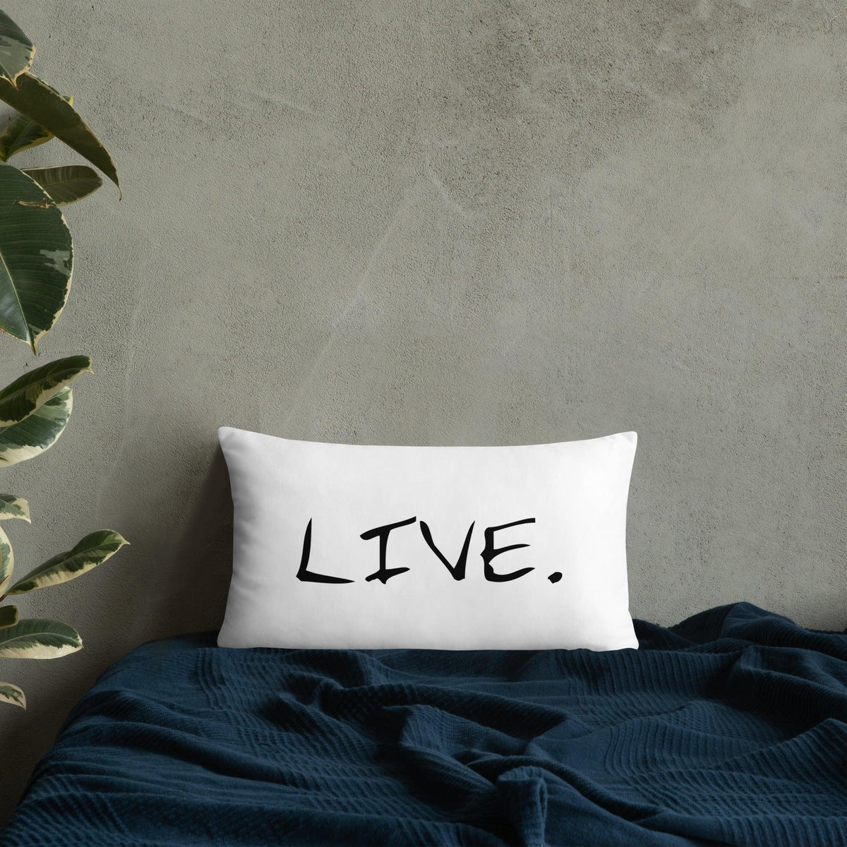 Live white Pillow
