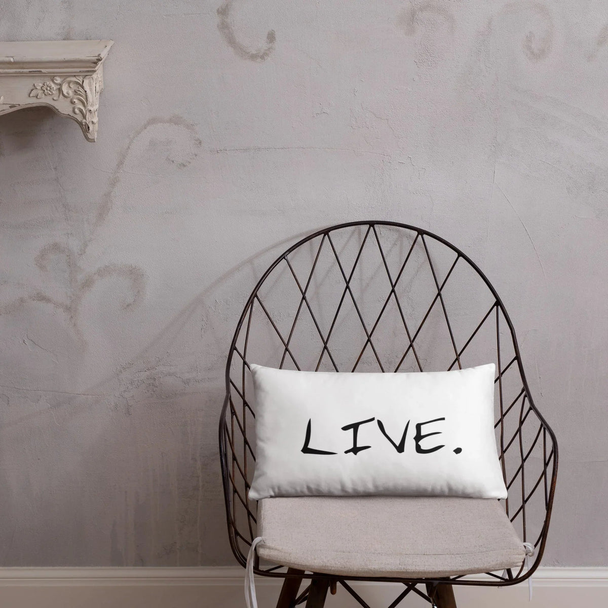 Live white Pillow