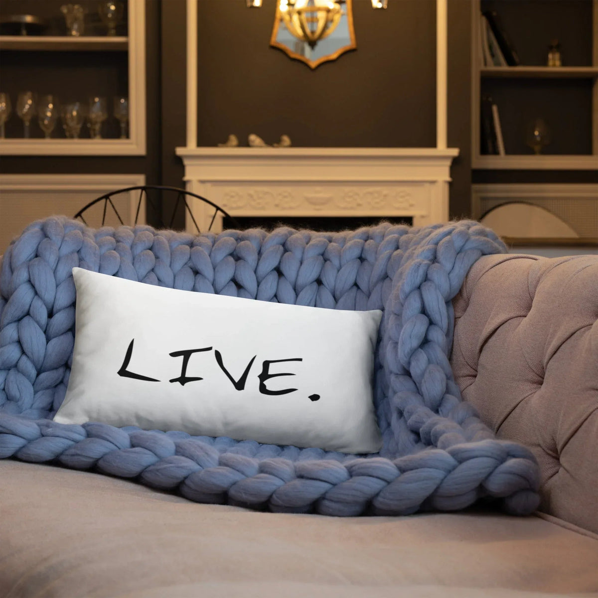 Live white Pillow
