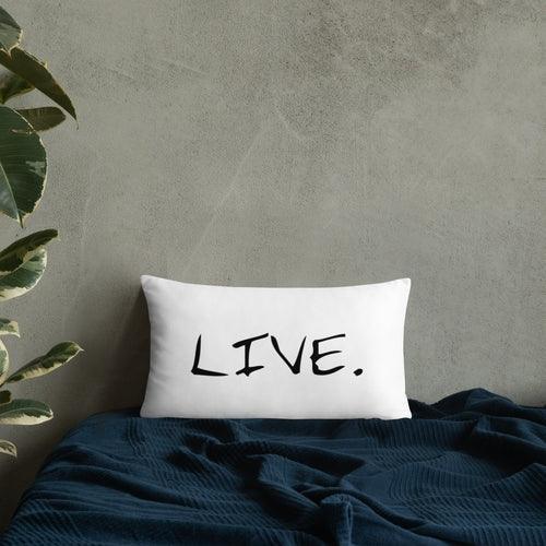 Live white Pillow