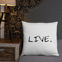 Live white Pillow