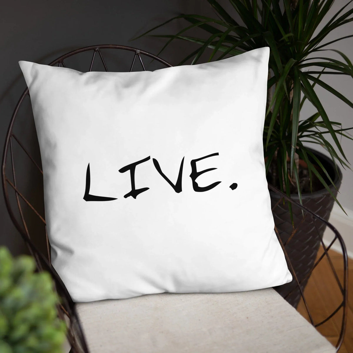 Live white Pillow