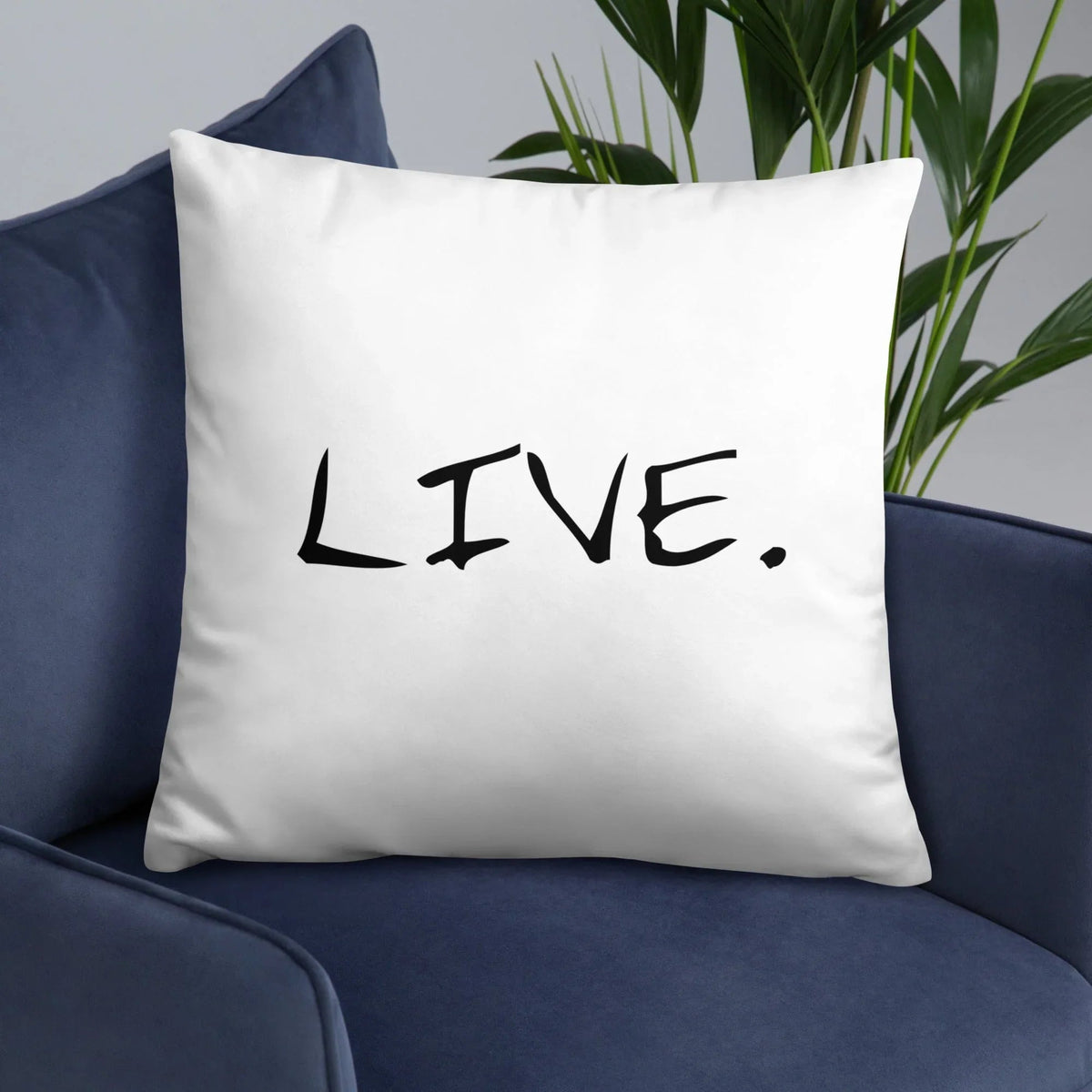 Live white Pillow