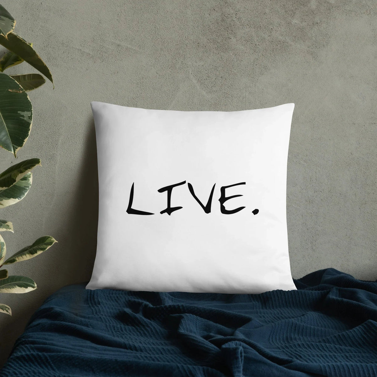 Live white Pillow