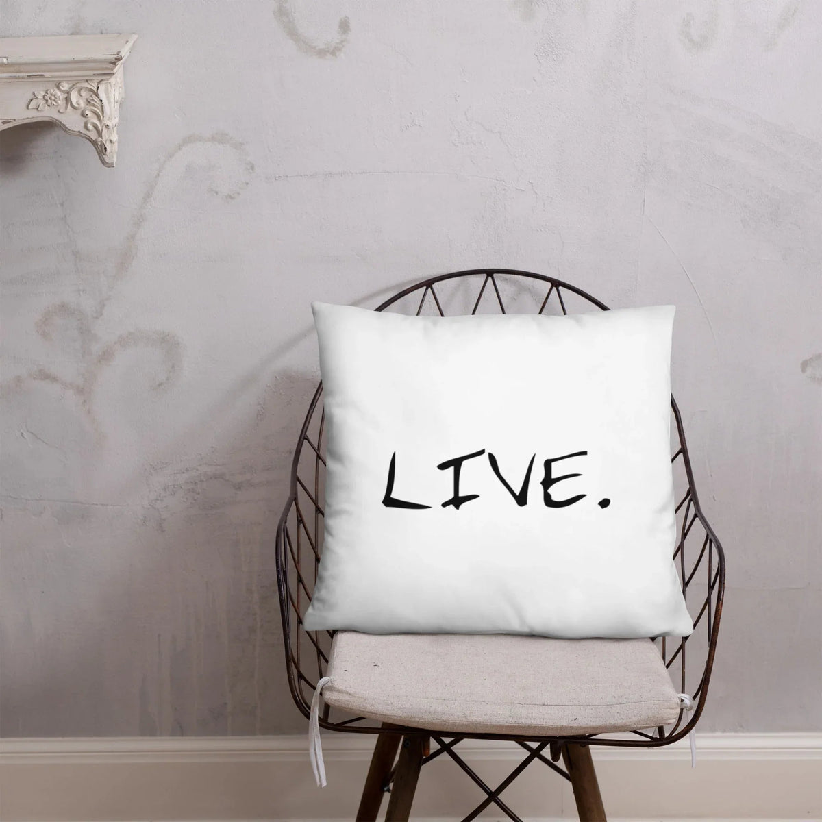 Live white Pillow