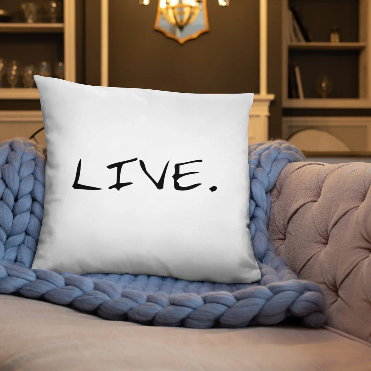 Live white Pillow
