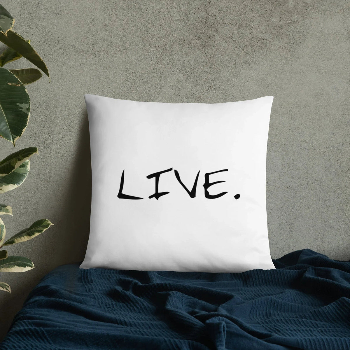Live white Pillow