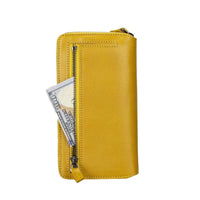 Apple iPhone 14 Series Detachable and Zipper Leather Wallet Case - PMW