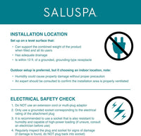 7 Person Round Inflatable Hot Tub With 180 Jets Spa