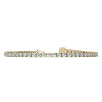 6.00 CTW AGI Certified Lab-Grown Diamond Tennis Bracelet in 14K Yellow