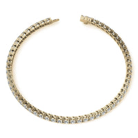 6.00 CTW AGI Certified Lab-Grown Diamond Tennis Bracelet in 14K Yellow