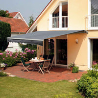 Outsunny 8.2 x 6.6 ft Manual Retractable Patio Awning Window Door