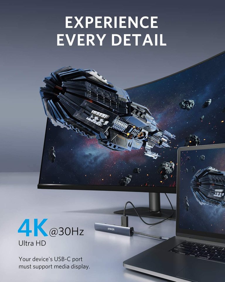 Anker 543 USB-C Hub 6-in-1 Slim - product view 4