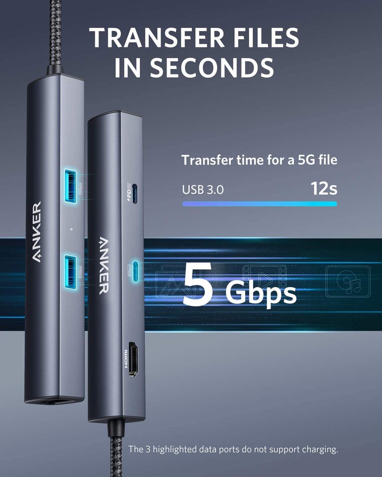 Anker 543 USB-C Hub 6-in-1 Slim - product view 5