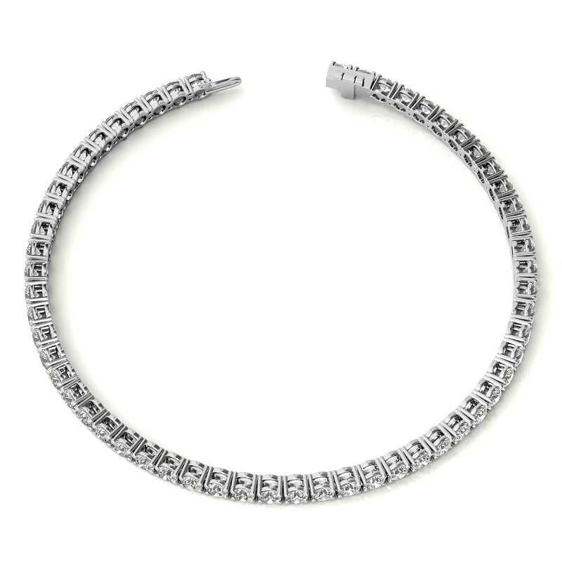 4.00 CTW AGI Certified Lab-Grown Diamond (G/VS) Tennis Bracelet in