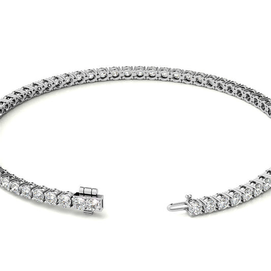3.50 CTW Lab Grown Diamond Tennis Bracelet  in 14kt White/Yellow Gold