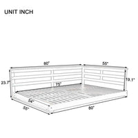 Acacia Wood Porch Swing Bed for Outdoor with Hemp Ropes - Full Size
