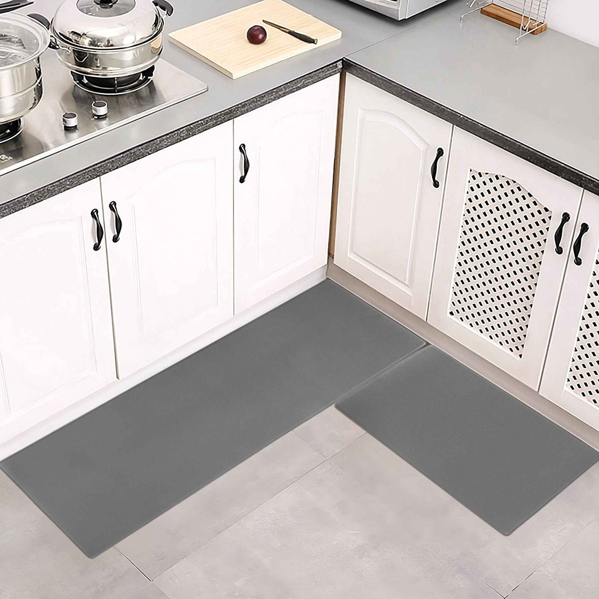 Kitchen Floor Mat Two-piece Set Of Non-slip, Waterproof And Easy To Clean