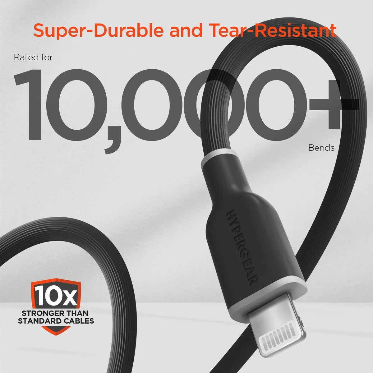 HyperGear Flexi PRO USB-C to Lightning Cable 6ft - Snagva