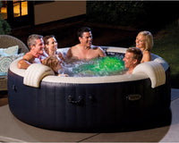 Purespa Bubble Massage Spa Set For Six With Contoured Headrests And