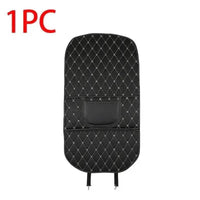 Black Car Seat Protector Pad with Red Stitching