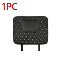 Black Car Seat Protector Pad with Red Stitching