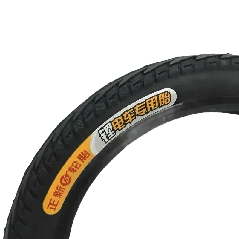 Black CST electric bike tire displayed on white background, side view.