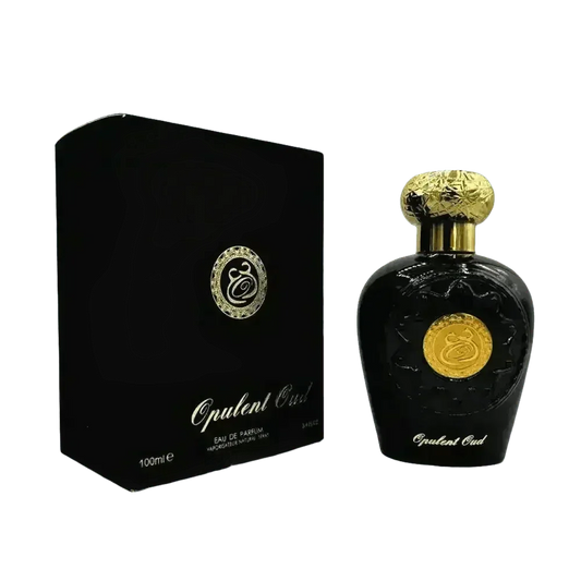 Black flocking Arabian perfume bottle with intricate gold accents, 100ml, elegant Middle Eastern design.