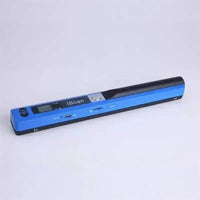 Side view of compact handheld scanner highlighting ergonomic grip and sleek design