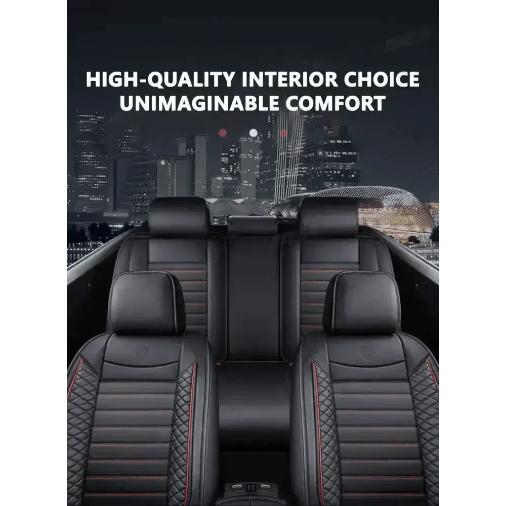 Black Leather Car Seat Covers Seametal Car Seat