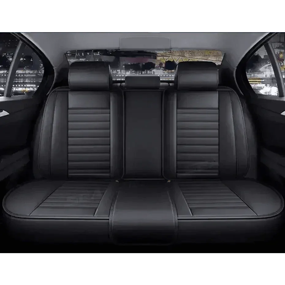 Black Leather Car Seat Covers Seametal Car Seat