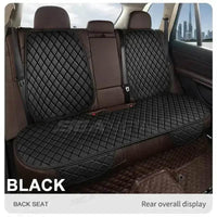 Black Quilted Leather Car Seat Covers
