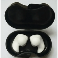 Blue Silicone Water Sports Earplugs Hypoallergenic