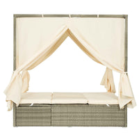 Adjustable Sun Bed With Curtain,High Comfort,With 3 Colors