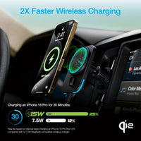 Naztech MagLock CAR 15W Magnetic Wireless Fast Charging Vent Mount - Snagva
