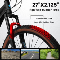 Carpat™ MTB Velocity 27 – 27.5" Aluminum Mountain Bike (21-Speed, - Snagva