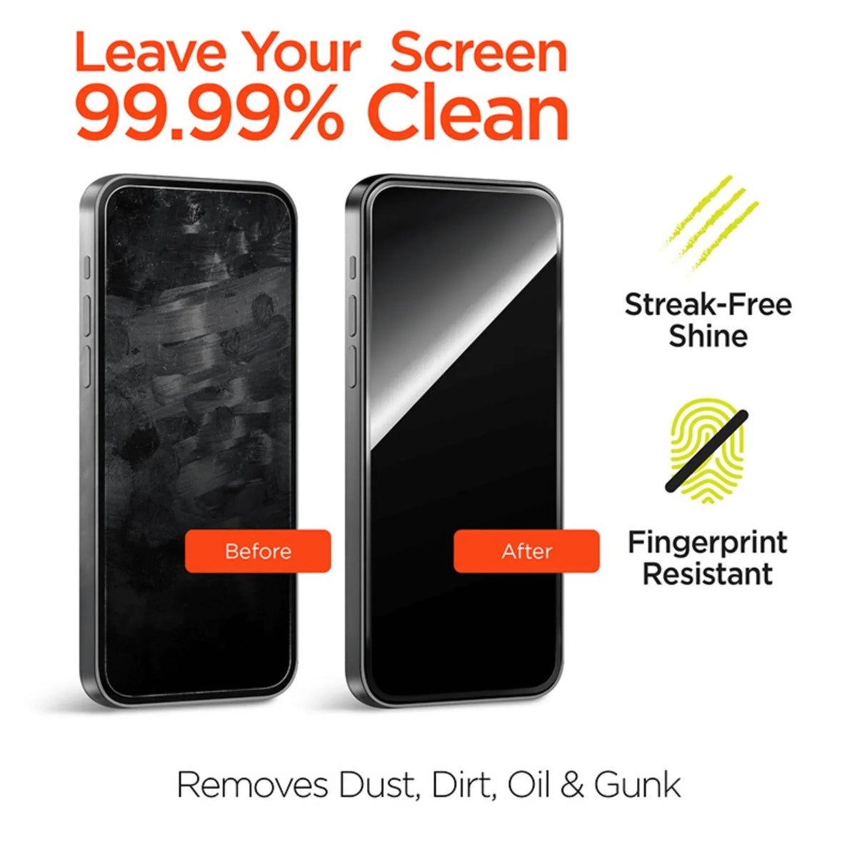 HyperGear ScreenWhiz Screen Cleaning Wipes and Cloth Kit - Snagva