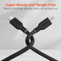 HyperGear Flexi PRO USB-C to Lightning Cable 4ft - Snagva